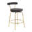 Kayson 25.5" Gold Swivel Upholstered Counter Stools-1129021417