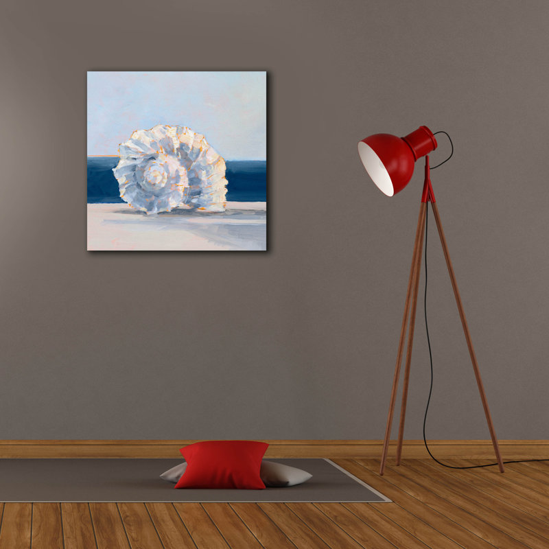 «Shell By The Shore 4» par Ethan Harper, art mural sur toile, H 26 po x l 26 po