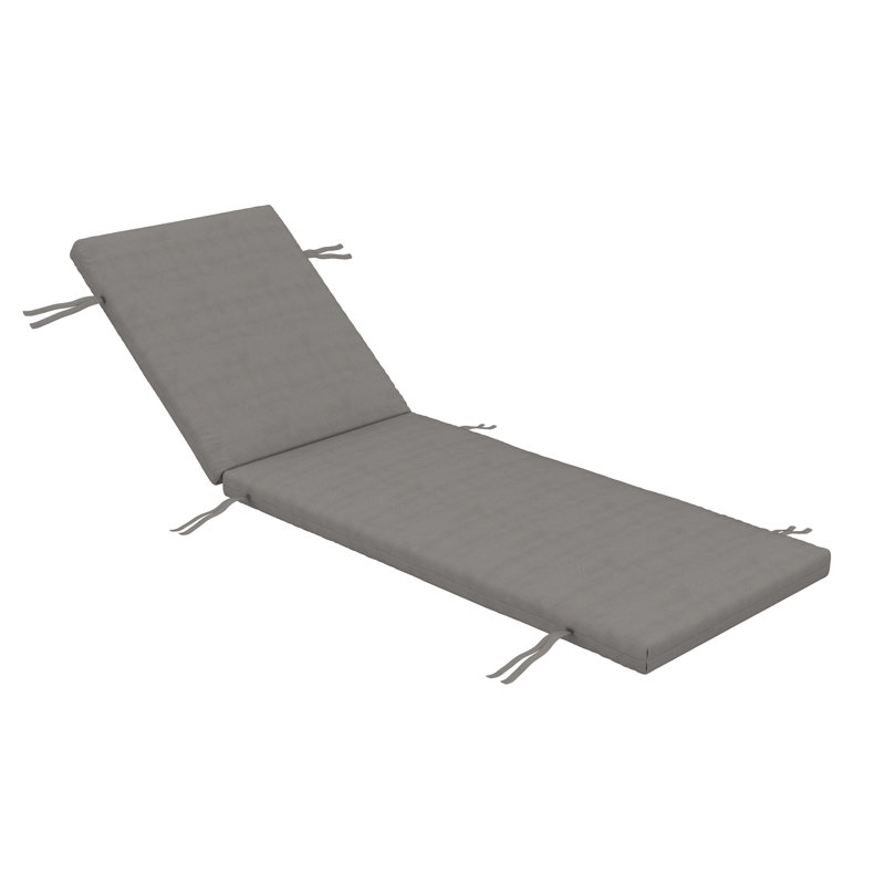 Lani Sunbrella® Outdoor Chaise Lounge Cushion, 25" W x 79" D, Sunbrella Bliss Smoke
