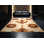 Tapis lavable à la machine à motif géométrique campagnard de couleur campagne / beige Ortencia