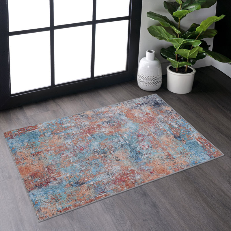Washable Rug 6X9 Area Rug (6' X 9'), Rectangle 2' x 3'