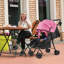 Poussette de voyage pour bébé, poussette pour bébé pliante à une main avec dossier réglable, auvent, panier de rangement pour les enfants de 0 à 2 ans jusqu'à 10 kg