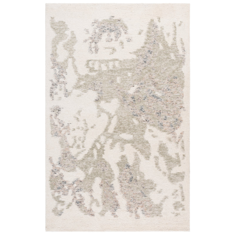 Harvest 121 Hand Tufted Wool Abstract Rug, Rectangle 4' x 6'