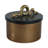 Scarbrough Metal & Marble Decorative Storage Box with Gold Snake Handle Green Accent for Home or Office 5"