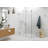 Illume 47 in. x 32 in. x 78 in. 90-degree Fully Frameless Wall Hinged Glass Shower Enclosure-60629215