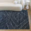 Tapis géométrique bleu foncé Beveridge-1043638528