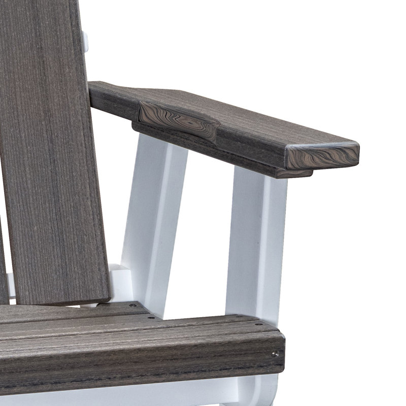 American Furniture Classics  Brandon Balcony Height  Glider On A Base, Grey/White