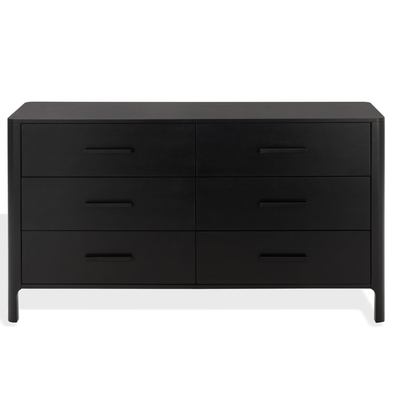 Commode 6 tiroirs Neyla Abbiava, Noir