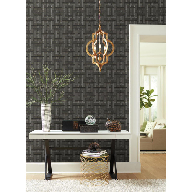 Teahouse Geometric Roll, Black