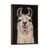Toile avec cadre en bois rustique foncé