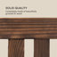 Solid Wood Fir Outdoor Bench