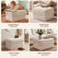 Pouf de rangement rembourré en velours côtelé, module individuel pour canapé d'angle-614514286