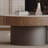 Microcrystalline stone round coffee table set