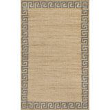 Erin Gates by Momeni Orchard Greek Key Jute and Wool Hand Woven Blue Area Rug