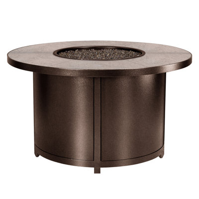 Elba Aluminum Outdoor Fire Pit Table