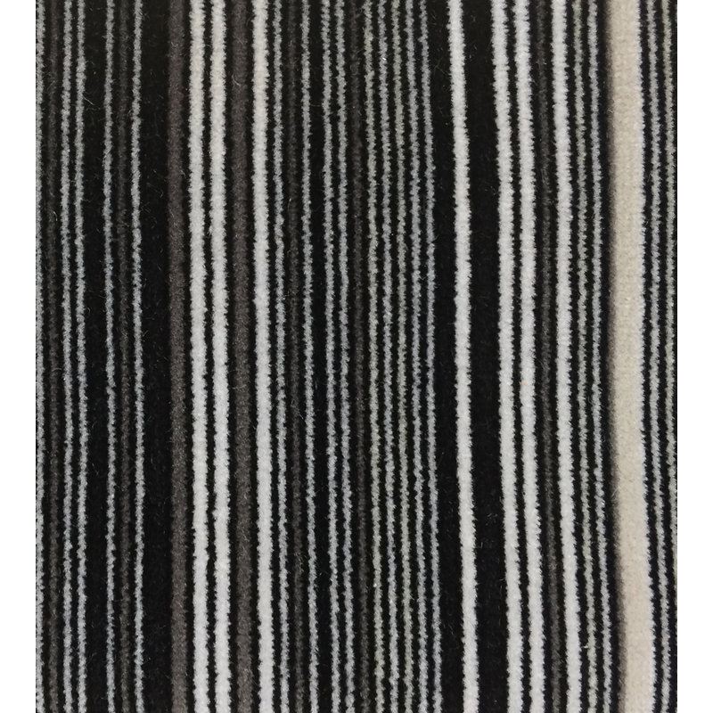 Good Mood Pinstripe Cotton Blend Fabric, Black/White