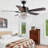 Gysklys 52 " Ceiling Fan with Light Kit