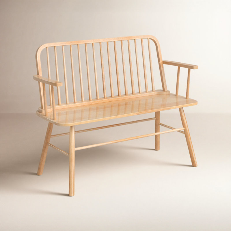 Sireen Solid Wood Bench, Natural