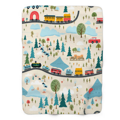 Œuvre unifiée - Couverture en sherpa de qualité supérieure 1 pièce