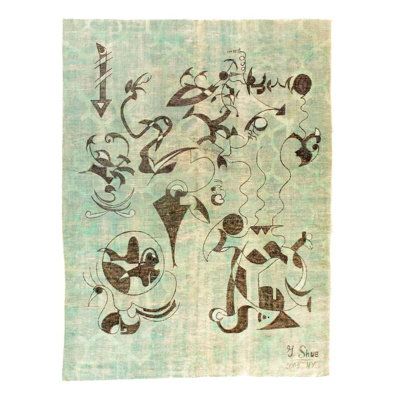 Fine Hand Knotted Modern rug 7'2"x 9'8"