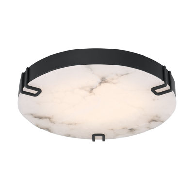 Noga, Flush Mount, Alabaster