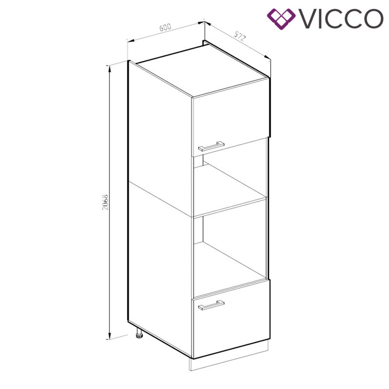 Mine Matte Pantry, White