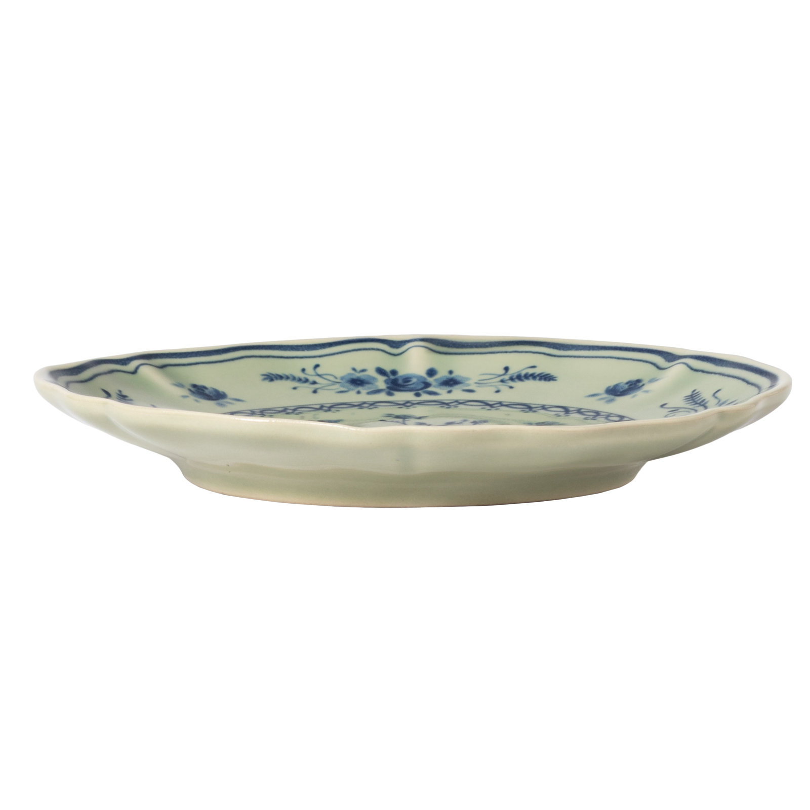 Vila Appetizer Plates, Blue/Olive