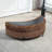 Upholstered Barrel Chair With Ottoman-108805425