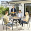 Garden Table,Square Outdoor Dining Table(Only Table)