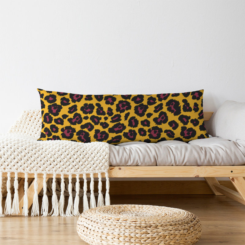 Coussin de support moyen en polyester/bourre en polyester Arizona, Jaune / noir, polyester