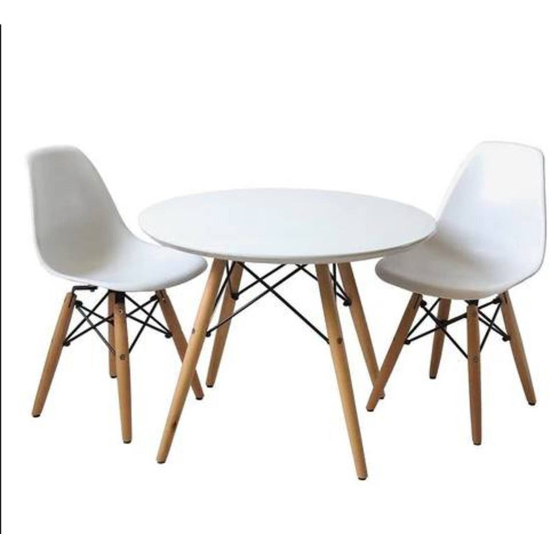 Ensemble en bois manufacturé pour enfants Franklin, Blanc / brun / blanc