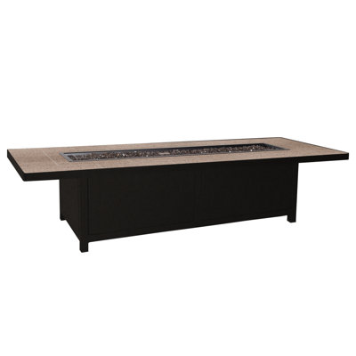 Elba Aluminum Outdoor Fire Pit Table