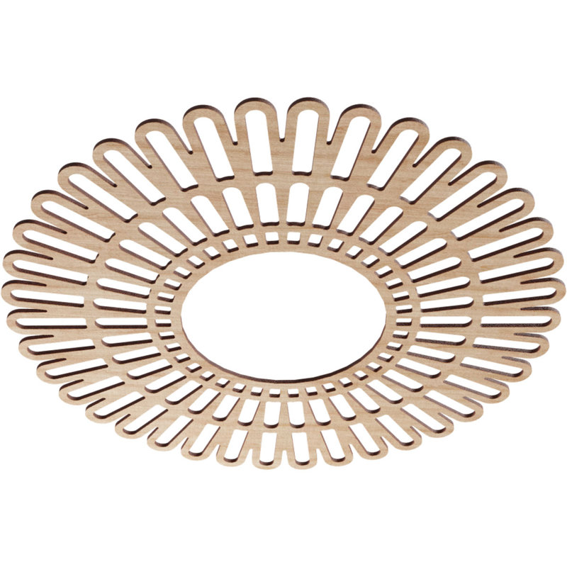 Médaillon de plafond 22 "x 22" x 8 1/8 "x T 1/4" Cornellius, Aulne, H 28 po x l 28 po x P 0,25 po