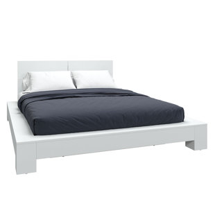 ZEN – Platform Bed with Headboard – Easy Assembly, No Box Spring Required
