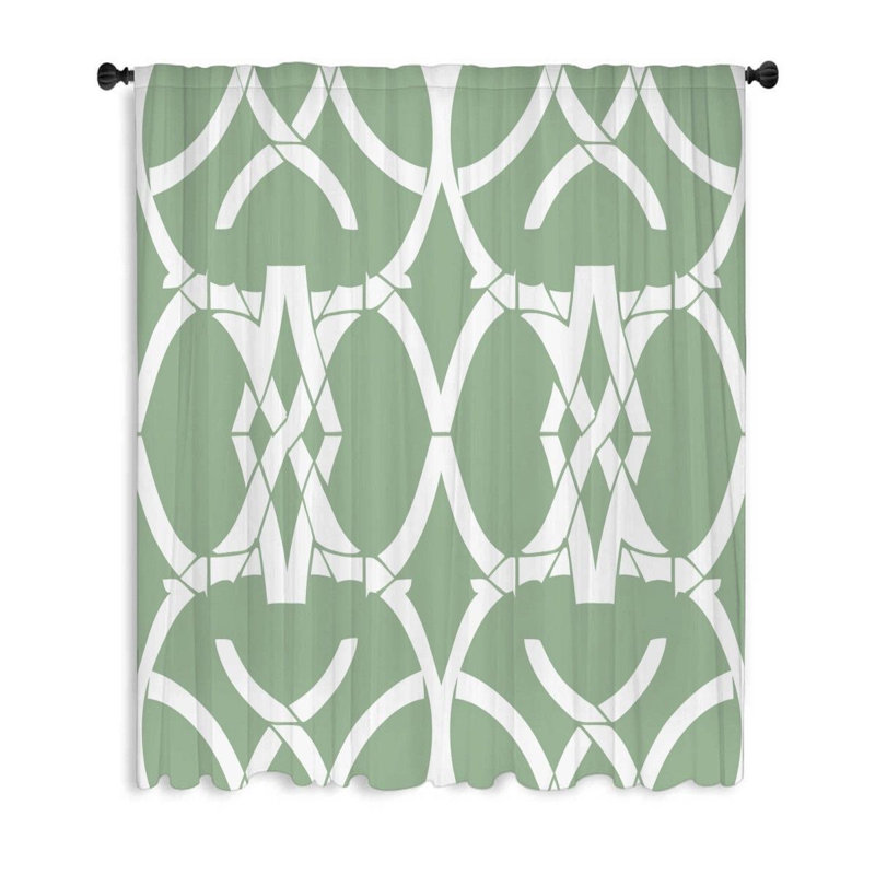 Yaneira Sheer Curtain Single Panel, 53" W x 87" L
