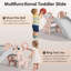 Ensemble de jeu 4-en-1 pour enfants avec glissade pour tout-petits d'intérieur, extérieur et pliable-124970497