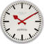 Large Deep Chrome Clock - 45cm