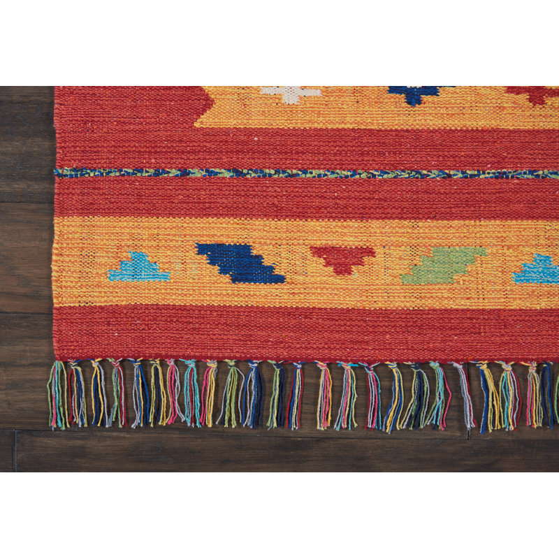 Tapis jaune bohémien Farrah, Rectangle 8 pi x 10 pi