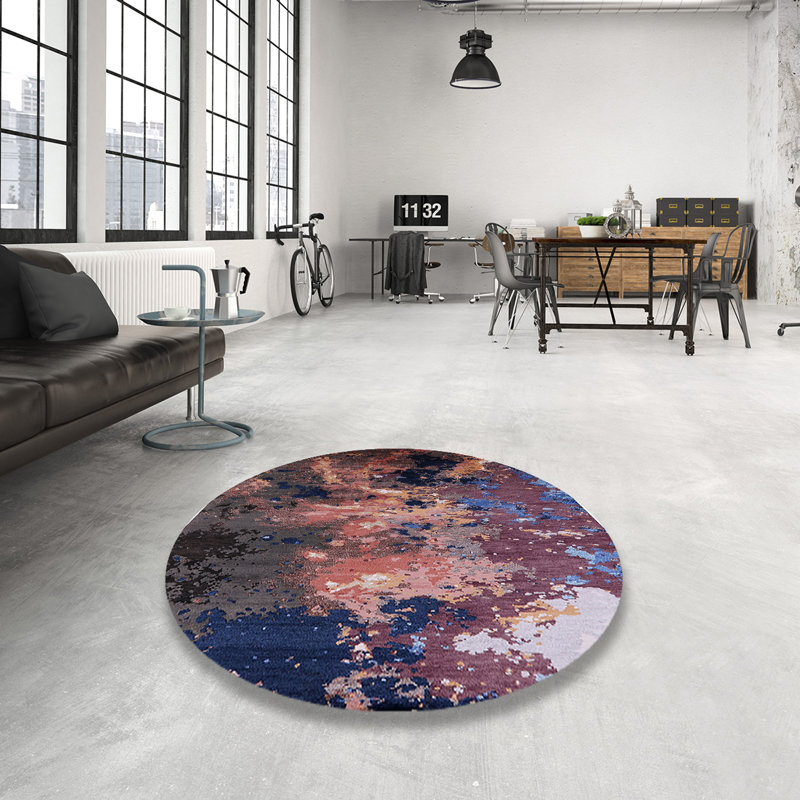Tapis gris, Rond 7 pi