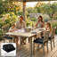 Outsunny Outdoor Chair Seat Cushions Set of 2, 7cm Foam, 40x40cm-1516626801