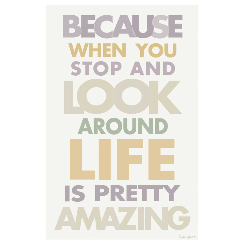 Life Is Amazing II Pastel, H 48 po x l 32 po