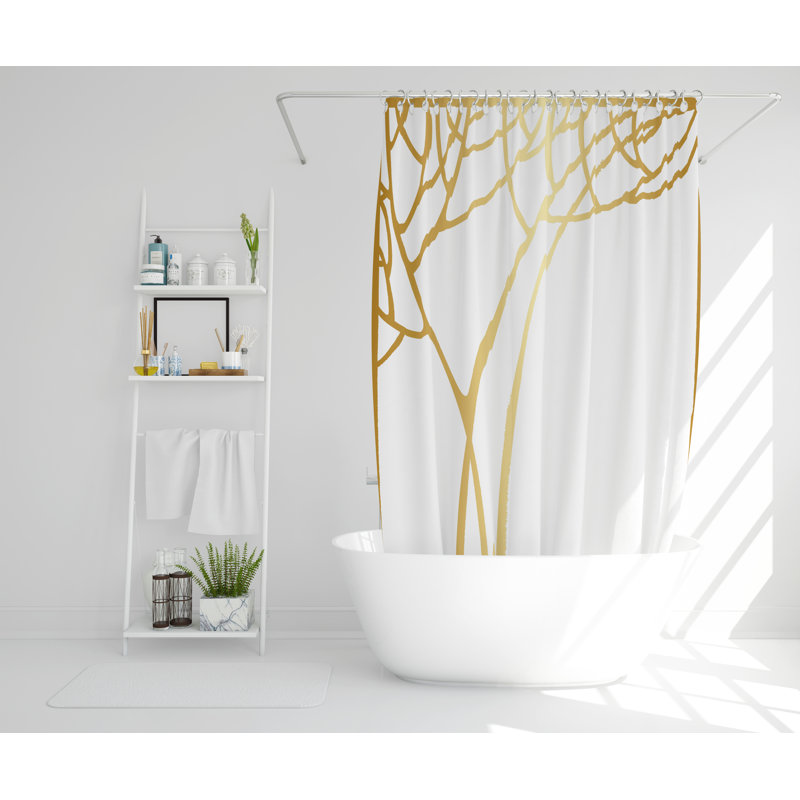 Lovisa Polyester Shower Curtain Set, 168cm H x 168cm W