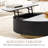 35.5'' Modern Round Coffee Table With Lift-off Top, Hidden Storage Space And 1 Drawer, No Assembly Required