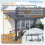 Pergola d'extérieur à hauteur réglable pour patio-121011331