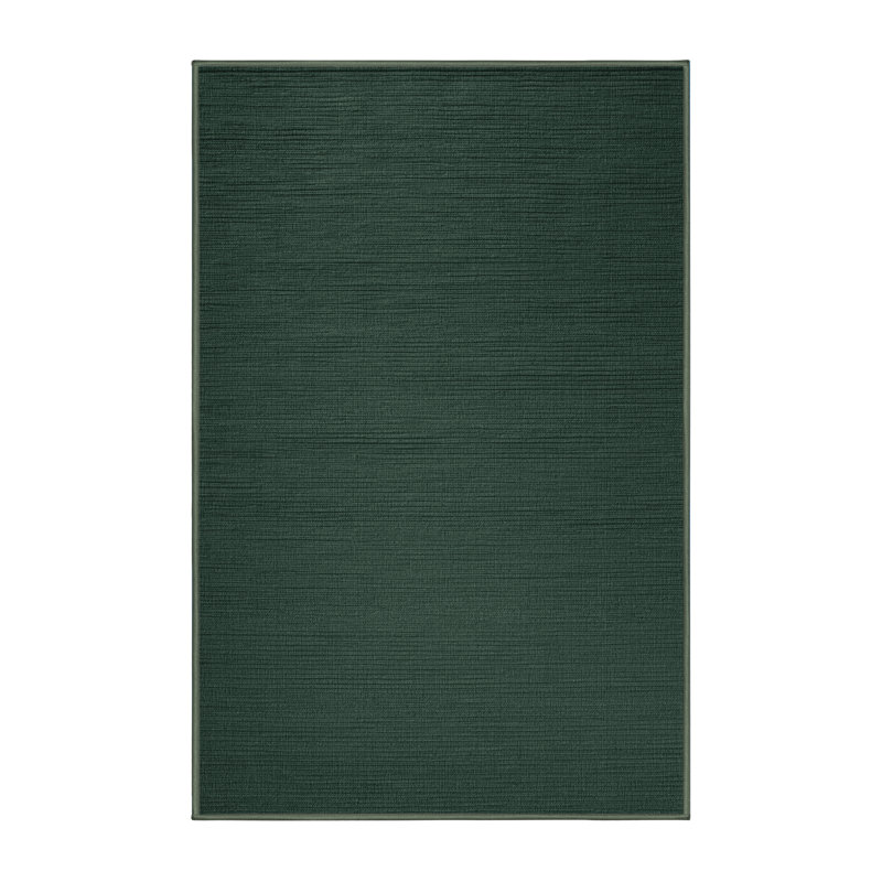 Tapis vert uni lavable à la machine, Rectangulaire 2 pi x 3 pi