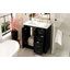 Ensemble de meuble-lavabo 30 po avec lavabo en céramique, armoire de rangement en bois massif, ensemble de meuble-lavabo autoportant avec 3 tiroirs et portes à fermeture douce-123236528