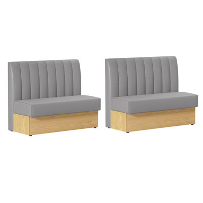 Banc rembourré en similicuir Modern Simple
