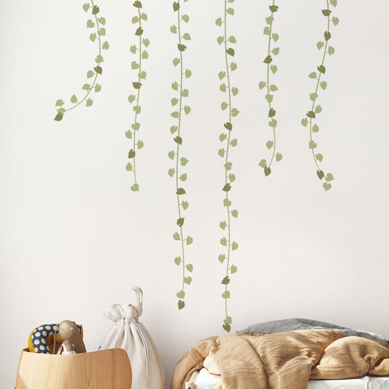 Adhésif décoratif guirlande suspendue, Vert clair/olive