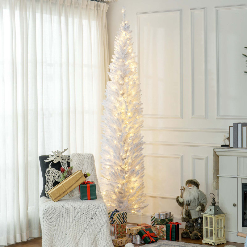 Arbre de Noël artificiel 8 pi avec 618 branches et un pied en plastique