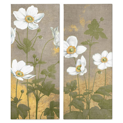 Ensemble de 2 reproductions d'art sur toile de style rétro, par Beth Grove